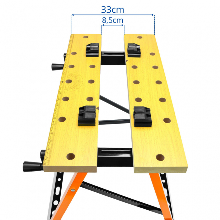 Banc de lucru reglabil 150 kg masa de lucru profesionala ajustabila SN6719 [4]