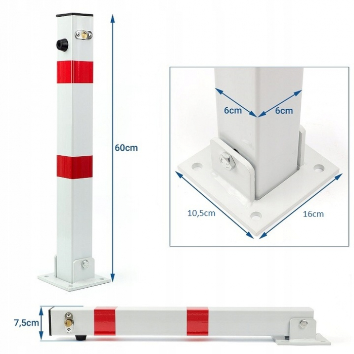Blocator de parcare rabatabila, blocabila, inaltime: 60 cm  SN1803 [3]