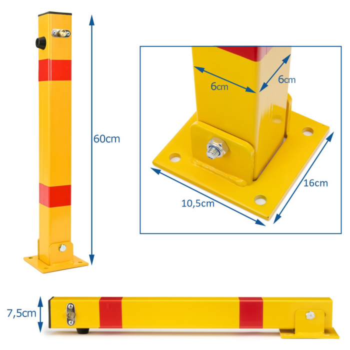 Bolard de blocare parcare inaltime 60 cm  SN1807 [3]