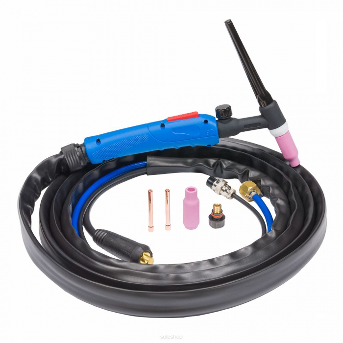 Cablu de sudura maner TIG-17V-35,cu racord LW 35-50 - 4m TIG LIFT [2]