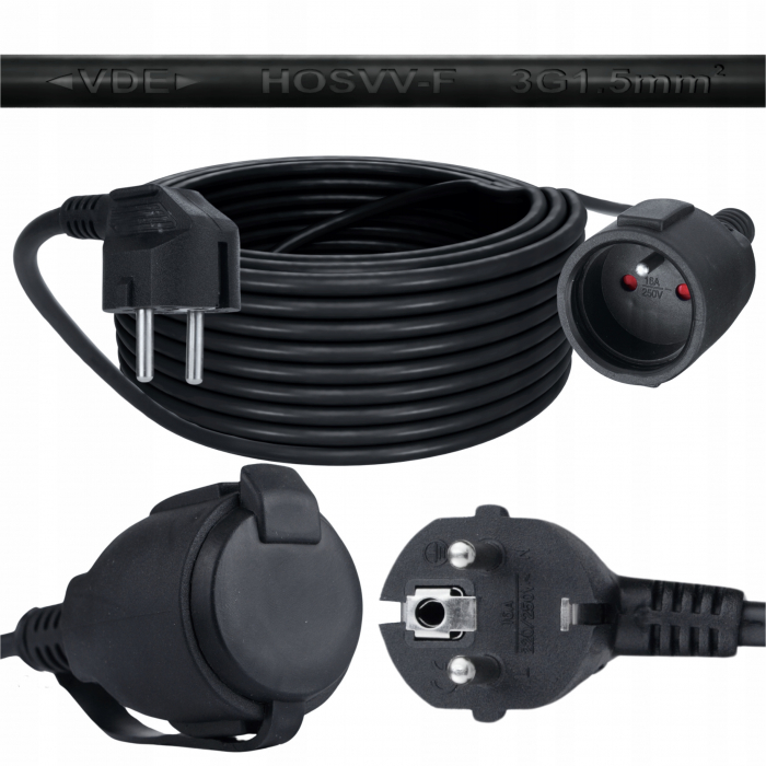 cablu prelungitor electric 20M 3X1.5MM [4]