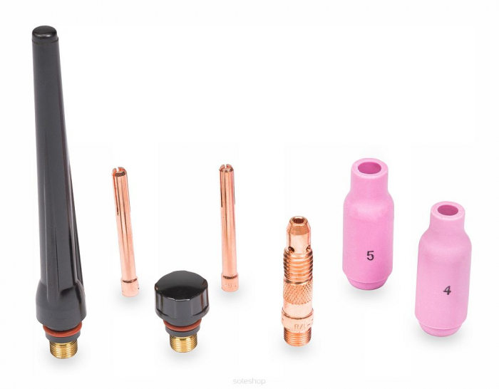 Cablu de sudura  cu supapă TIG-17V-16 (conector L 16-25 / lungime cablu 4m) TIG-LIFT [2]