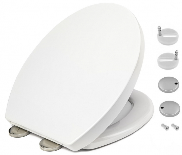 Capac WC cu inchidere lenta  duroplast alb SN8990 [2]