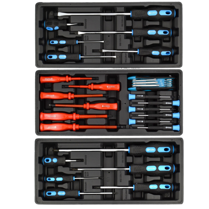 Carucior de Scule Profesional BLACK - Complet Echipat, Dulap de Atelier Mobil cu 6 Sertare, Sistem de Inchidere Centralizata si Frana  BK10502 [7]