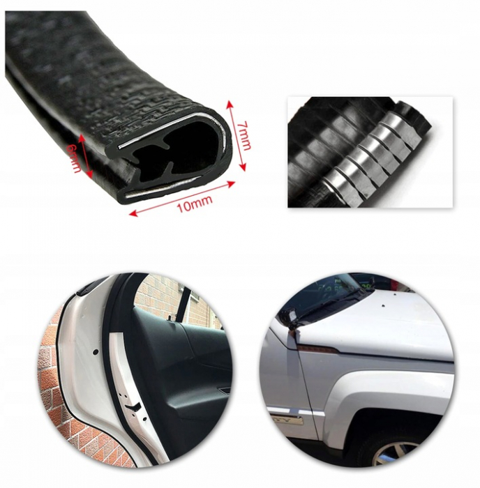 Cheder de protectie pentru muchii auto, 15mm - Protectie eficienta si design elegant [5]