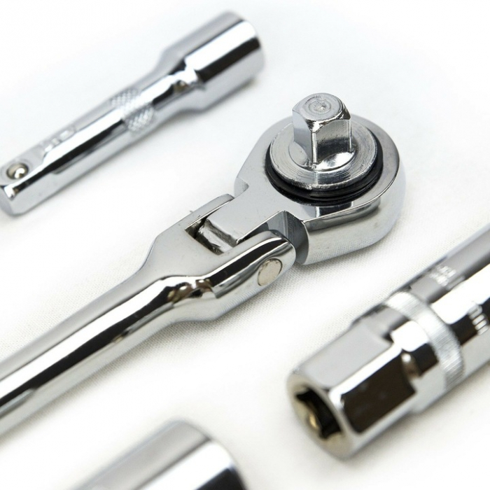 Cheie cu clichet tubulare 16-18-21 mm  pentru bujie cu prelungitoare 75mm si 151mm lungime  SN3633 [3]