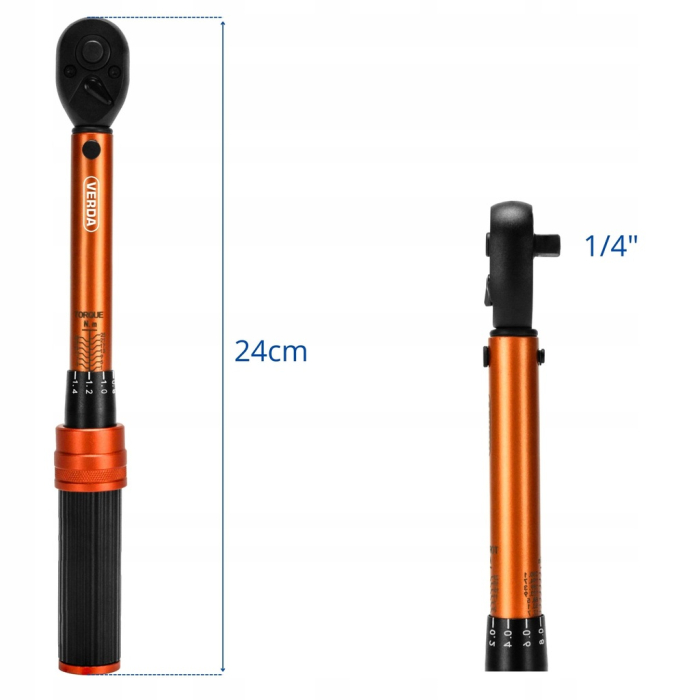 Cheie dinamometrica 1/4 1-25Nm cu document de calibrare scara gravata si cutie  SN1751 [3]
