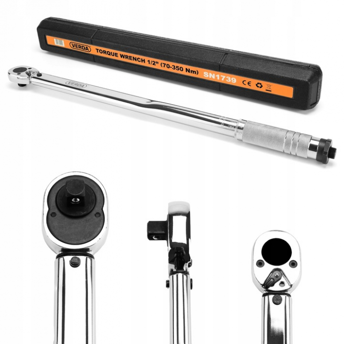 Cheie dinamometrica pentru roti de 1/2" 70-350 Nm in cutie SN1739 [2]