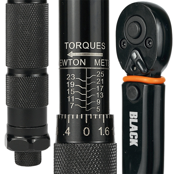 CHEIE DINAMOMETRICA universala 1/4",  5-25Nm, cu inel de setare a cuplului si sistem de blocare, material otel Cr-V [2]