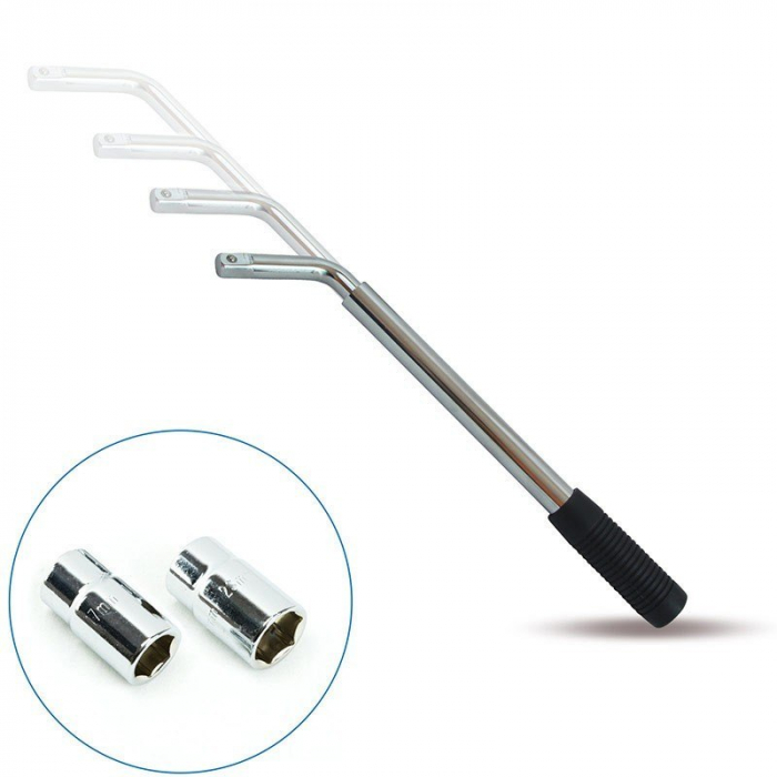 Cheie Telescopica pentru Roti SN1723 – Otel CRV, Extensibila 53 cm, 17/19 & 21/23 mm, Antiderapanta  SN1723 [3]