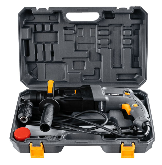 Ciocan Perforator POWERMAT 2600W, 4J, SDS-Plus, Mandrină Suplimentară, Valiză Accesorii [9]