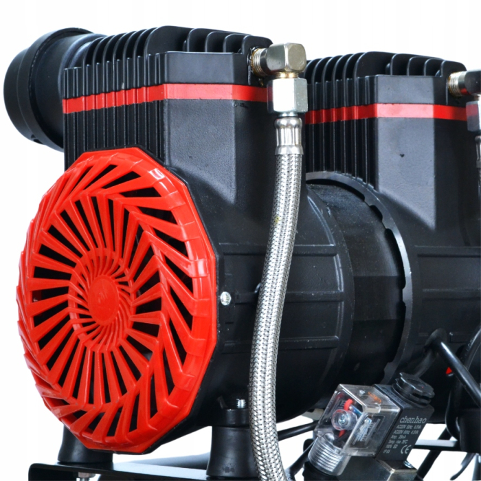 Compresor de Aer Fara Ulei Bilindru BLACK 50L, Putere 1500W (2 CP), Debit 220 L/min, Presiune 8 Bar, 2850 RPM, 2 Cuple Rapide, Cod Producator 12881 [10]