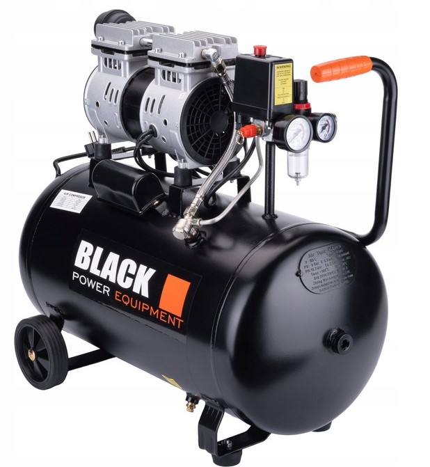 Compresor Black fără ulei, rezervor 50L, 2 pistoane, capacitate 180l/min [3]