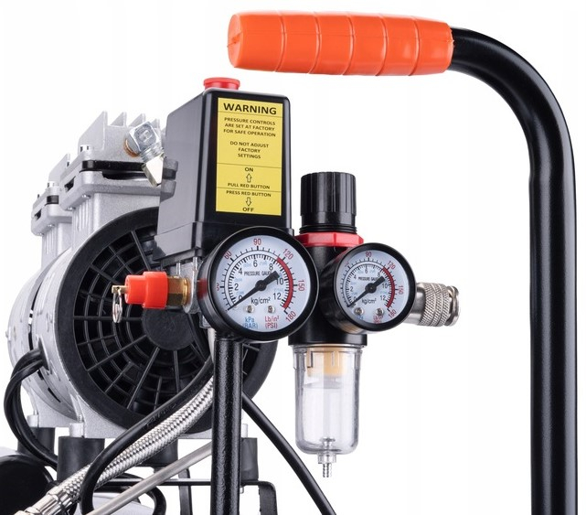 Compresor Black fără ulei, rezervor 50L, 2 pistoane, capacitate 180l/min [6]