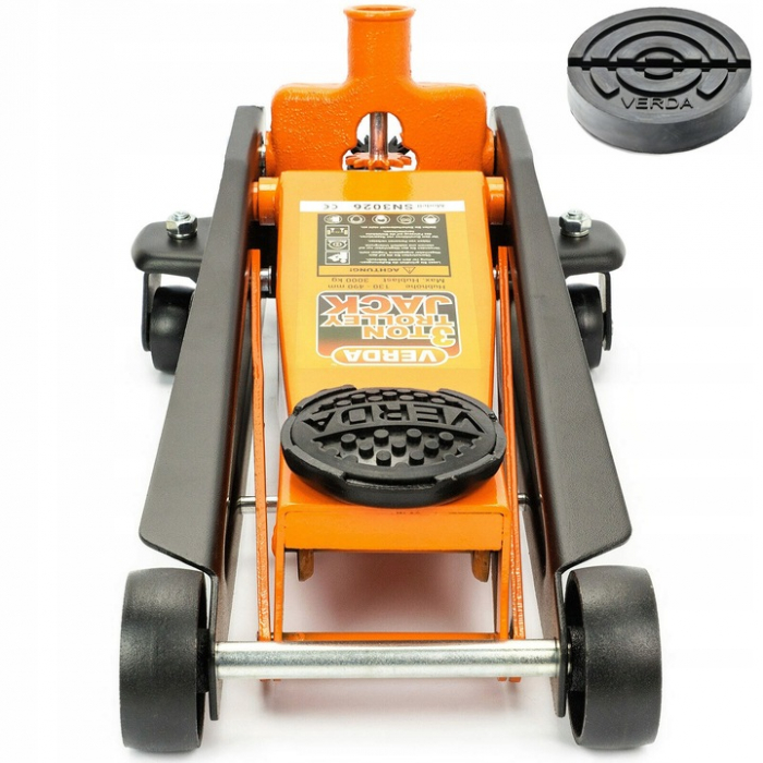 Cric auto hidraulic 3Tone roti pivotante cu profil redus de la 130 la 490 mm  SN3026 [7]
