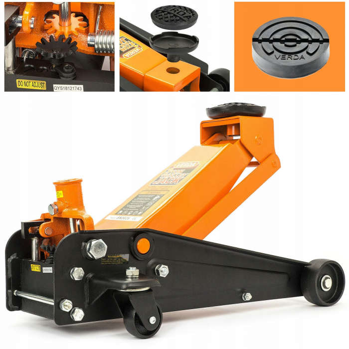 Cric auto hidraulic 3Tone roti pivotante cu profil redus de la 130 la 490 mm  SN3026 [5]