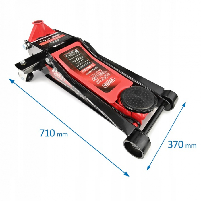 Cric hidraulic 3.5  tone cu 2 pistoane, profil mic  ridicare rapida SN8035 [3]