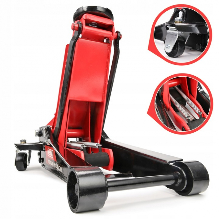 Cric hidraulic 3.5  tone cu 2 pistoane, profil mic  ridicare rapida SN8035 [8]
