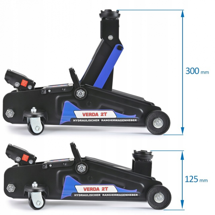 Cric hidraulic auto 2 tone profil redus inaltime maxima: 300 mm SN3061 [2]