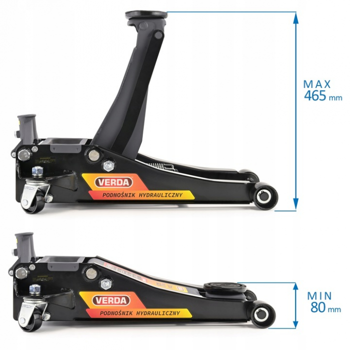 Cric hidraulic cu profil redus, cu două pistoane 3.0T ridicare rapida SN3065 [6]