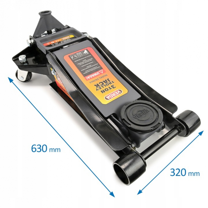Cric hidraulic cu profil redus, cu două pistoane 3.0T ridicare rapida SN3065 [3]