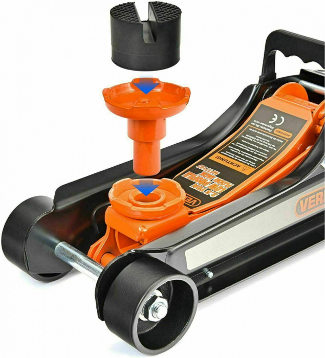 Cric Hidraulic Profil Redus VERDA 2.5T - Ridicare Sigura si Eficienta, Extensie + Cauciuc MF77107 [5]