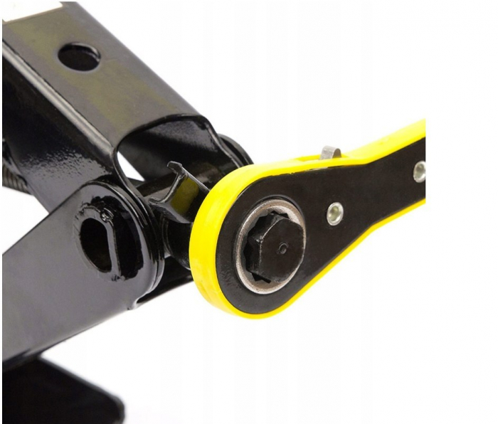 Cric trapezoidal 2T 105-410mm cu clichet si o cheie telescopica pentru roti SN4549 [5]