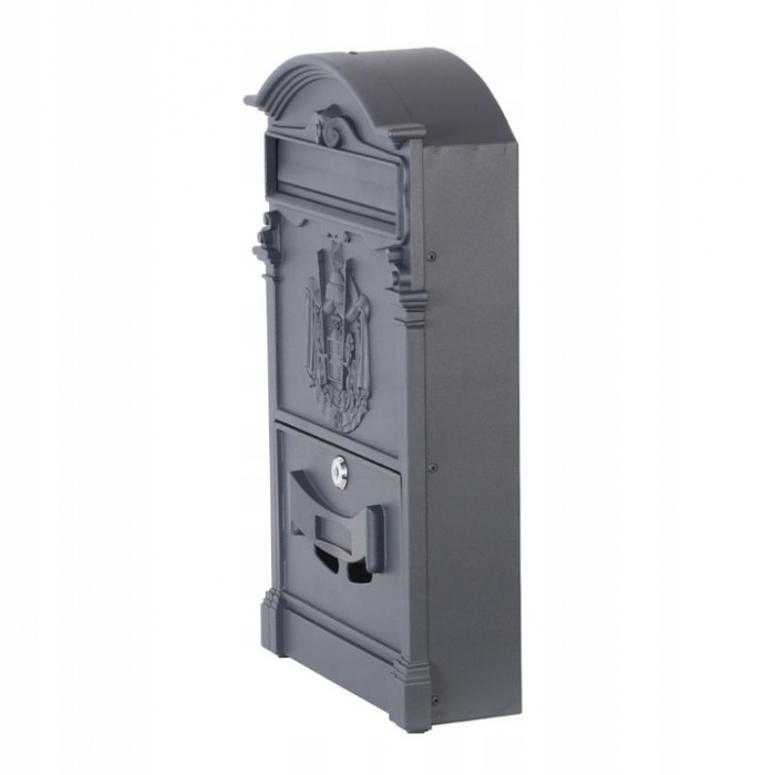 Cutie postala culoare antracit  din otel si aluminiu Stil retro european SN3663-5 [9]