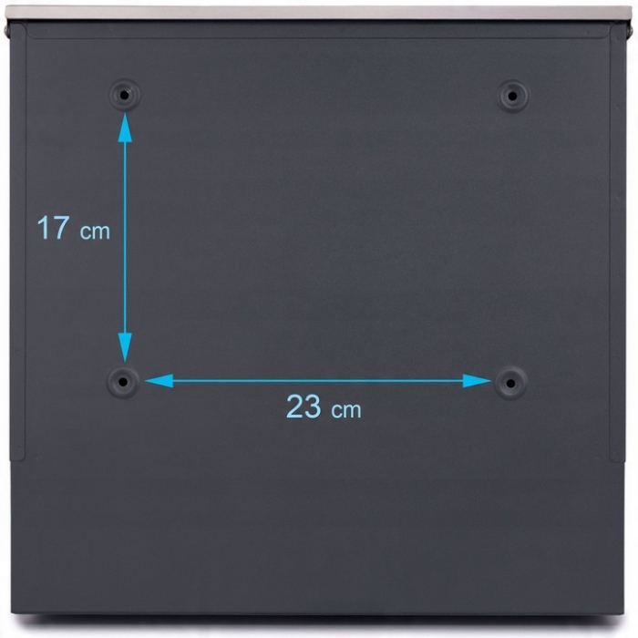Cutie Postala din Inox cu Compartiment Ziare – Design Elegant, Montaj Usor [8]