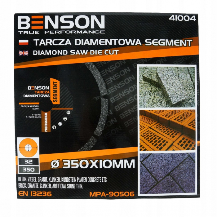 Disc diamantat Benson  350x25,4 mm [2]