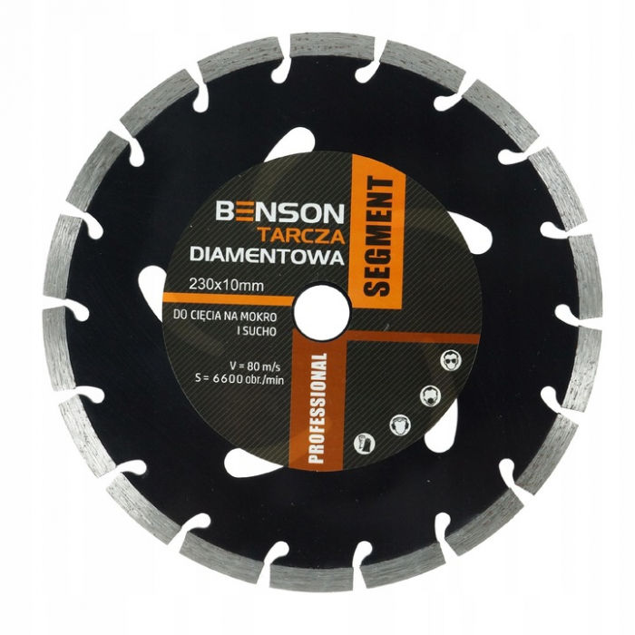 Disc diamantat pentru debitare piatra beton caramida pavaj 230x22.2 x2.7mm [4]