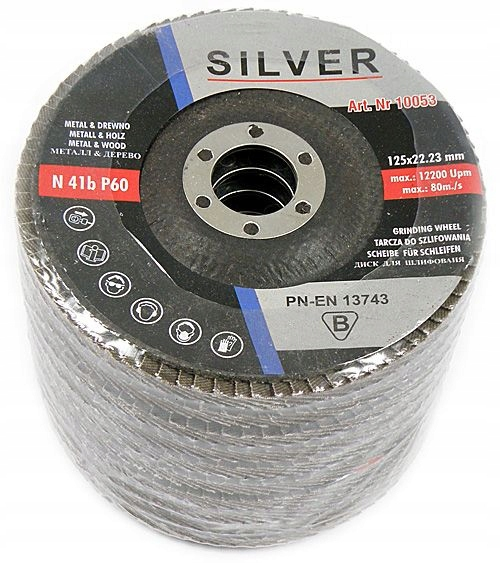 Disc lamelar de slefuit P60 125mm [2]