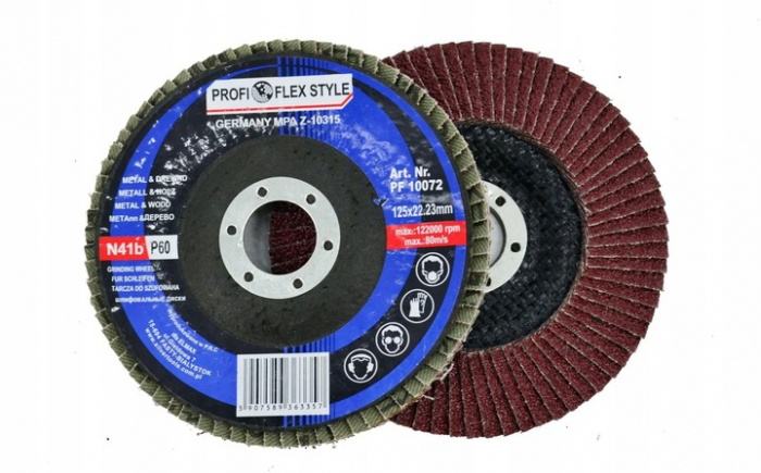 Disc lamelar pentru lemn si metal P40 125x22.2mm [3]