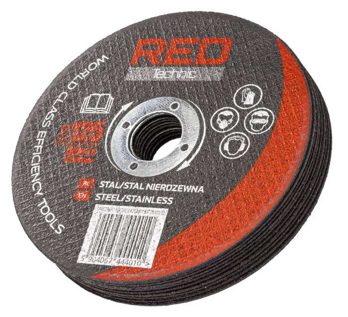 Discuri de Taiere Corindon RED TECHNIC 125 mm | Taiere Ultra-Rapida si Precisa a Metalului  125x1 mm [2]