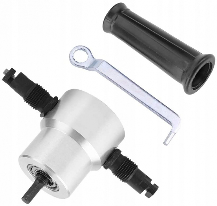 Dispozitiv Adaptor de Taiat sau Stantat Tabla pentru Masina de Gaurit [9]