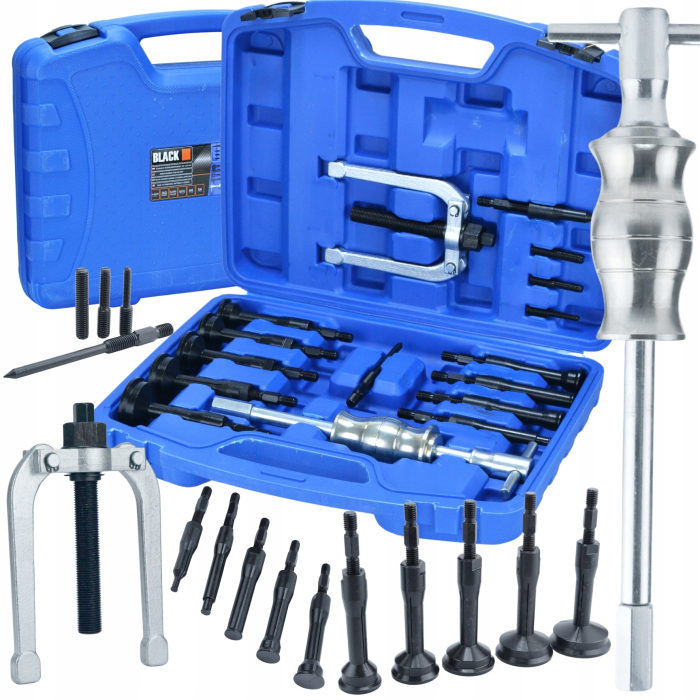 Extractor Universal de Rulmenti cu Ciocan Culisant - Set 16 Piese, Adaptoare 6-56mm, in Geanta de Transport [4]