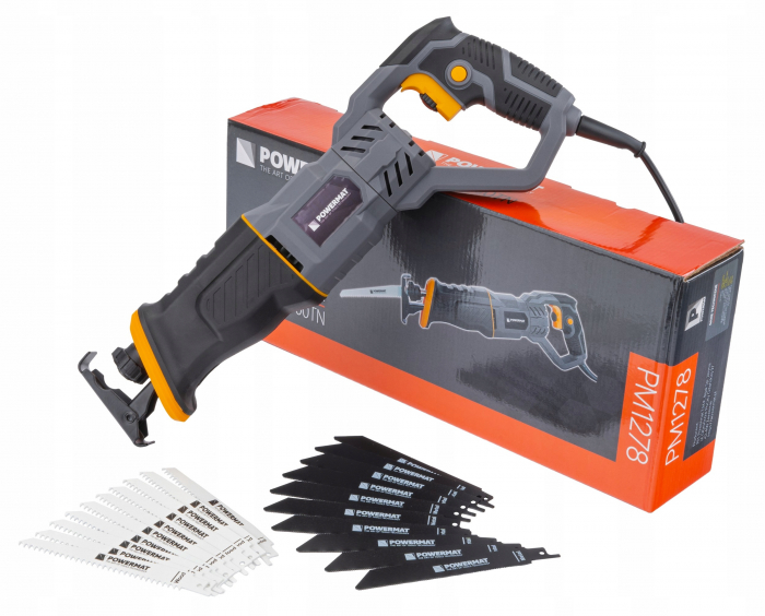 Fierastrau sabie 1800W+ 20 pânze incluse pentru lemn, placi, caramida BCA [8]