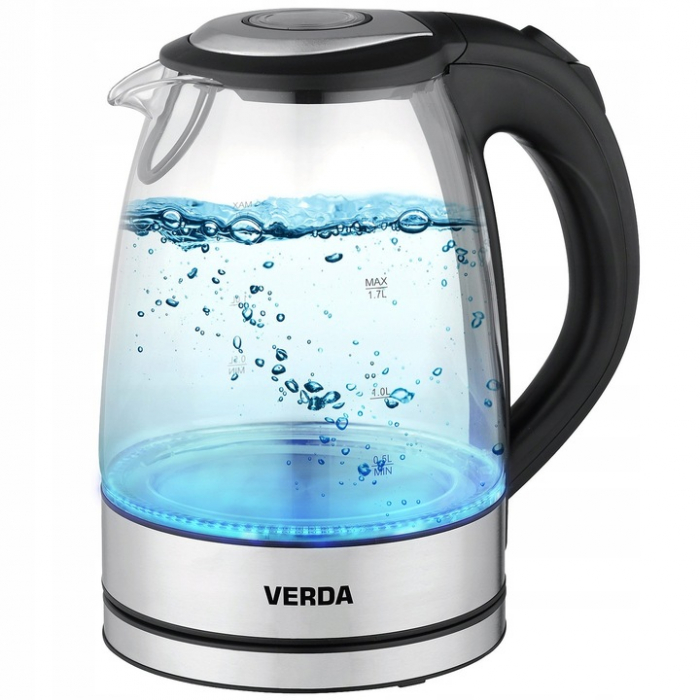 Fierbător ceainic electric din sticlă fără fir perfect pentru cafea, ceai si mancare instant! 1,7 L  2200W  SN0617L [3]