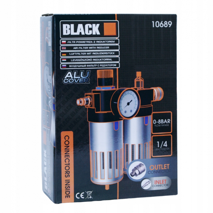 Filtru aer separator decantor, cu suport prindere, conexiune rapida [4]