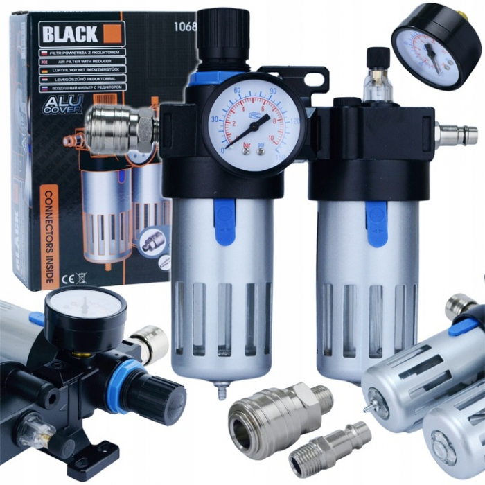 Filtru aer separator decantor, cu suport prindere, conexiune rapida [5]