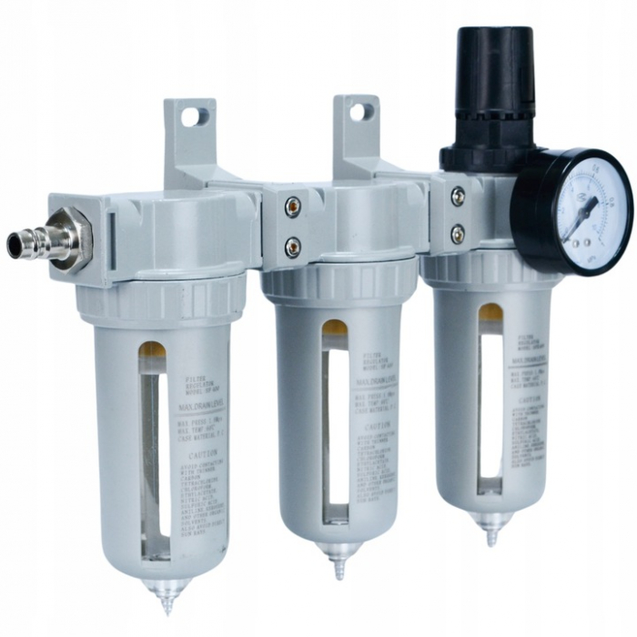 Filtru separator reductor de aer conectori rapizi pentru protectia sistemelor pneumatice [4]