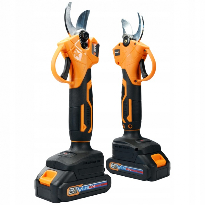 Foarfeca electrica taiat crengi cu doua baterii 21V si incarcator 100W [7]