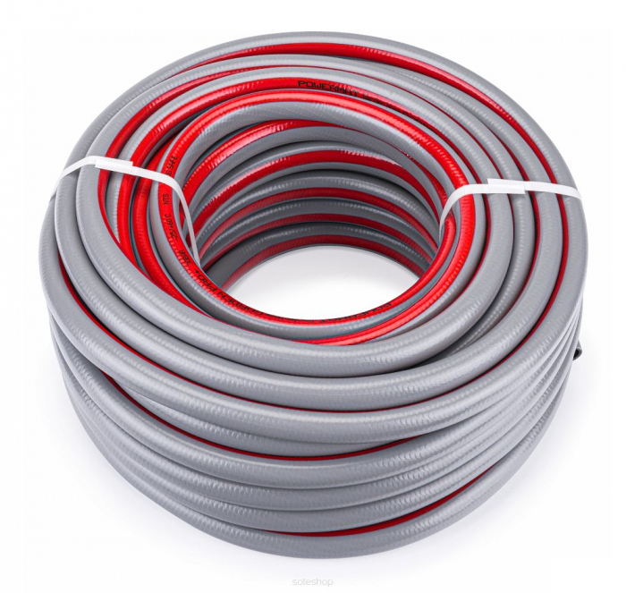 Furtun de apa gradina 3/4'' 50m 6 straturi 30 bar interval de temperatură: -25°C până la +60°C  rezistent UV [2]