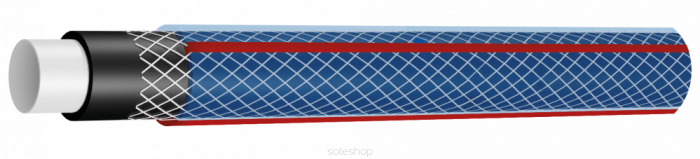 Furtun de grădină cu 4 straturi 3/4 inch - 50m  presiune de lucru 8 bar la 20°C  rezistent  UV [3]