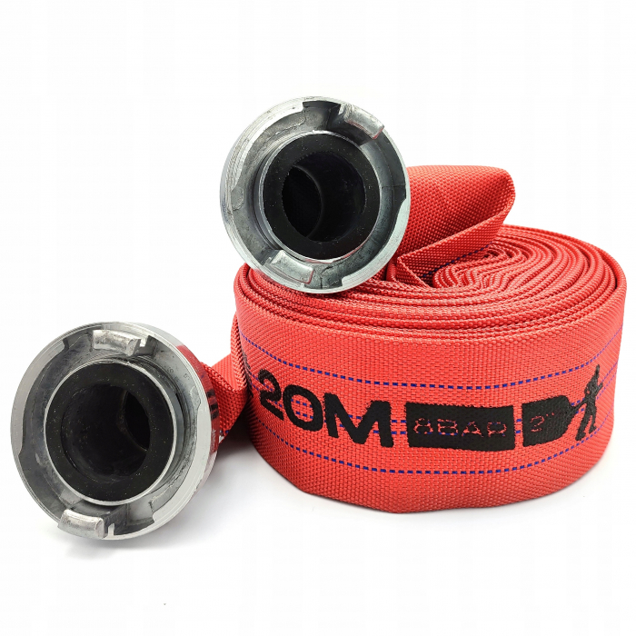Furtun incendiu pentru fosa septica apa menajera irigatii 2" 52MM 20M cu conectoare rapide pentru pompa de apa [2]