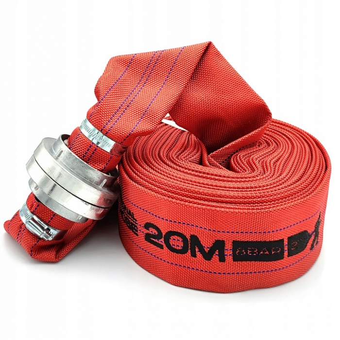 Furtun incendiu pentru fosa septica apa menajera irigatii 2" 52MM 20M cu conectoare rapide pentru pompa de apa [6]