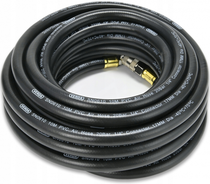 Furtun pneumatic de cauciuc cu insetie 10X17MM,  10 metri pentru compresor  SN6010 [6]