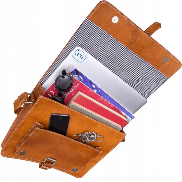 Geanta de umar, geanta messenger din piele de capra de cea mai buna calitate, PIELE NATURALA [5]