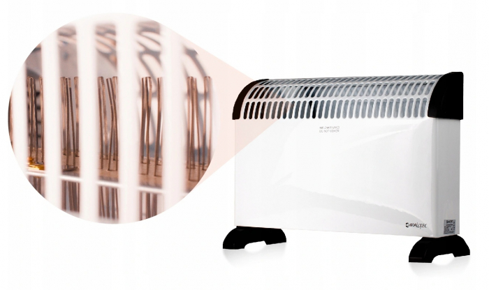 Incalzitor electric convector 2000W alb 52x34cm [2]