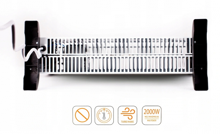 Incalzitor electric convector 2000W alb 52x34cm [10]